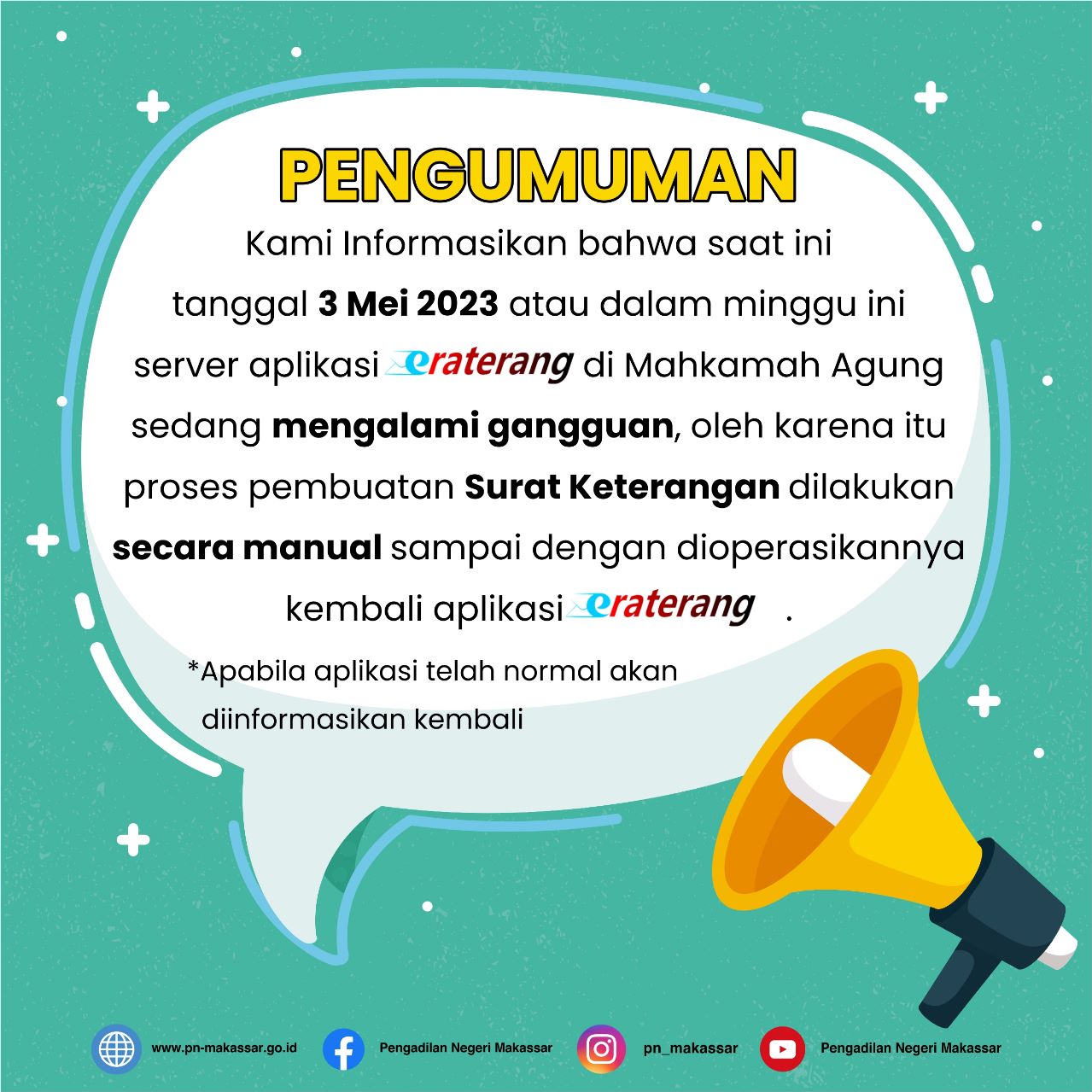 pengumuman ptsp baru