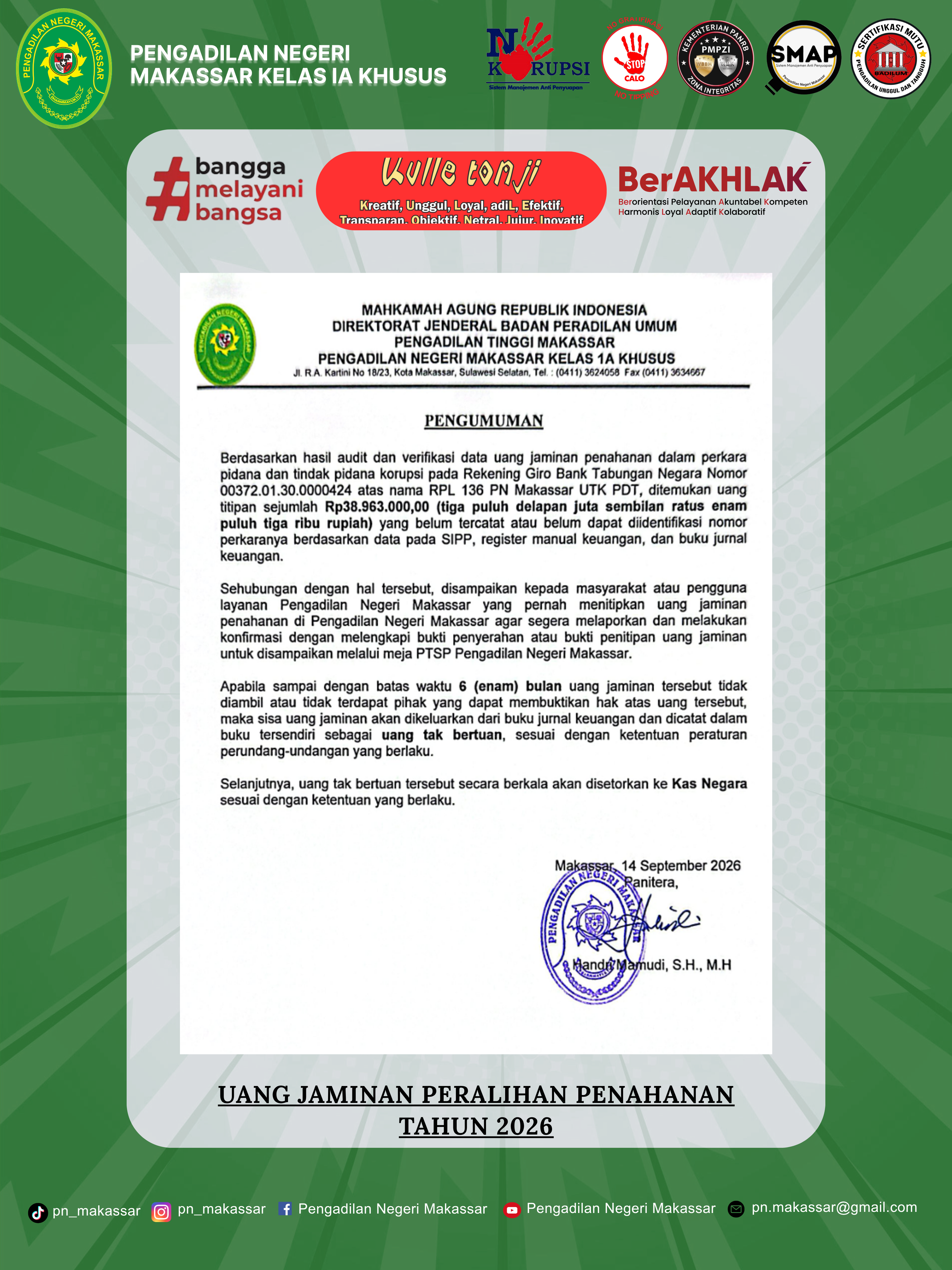 Minutasi tercepat 5