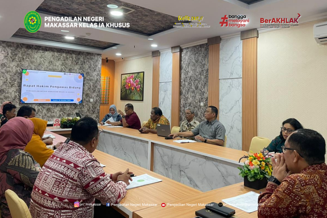 RPT Hakim Pengawas Bidang 1