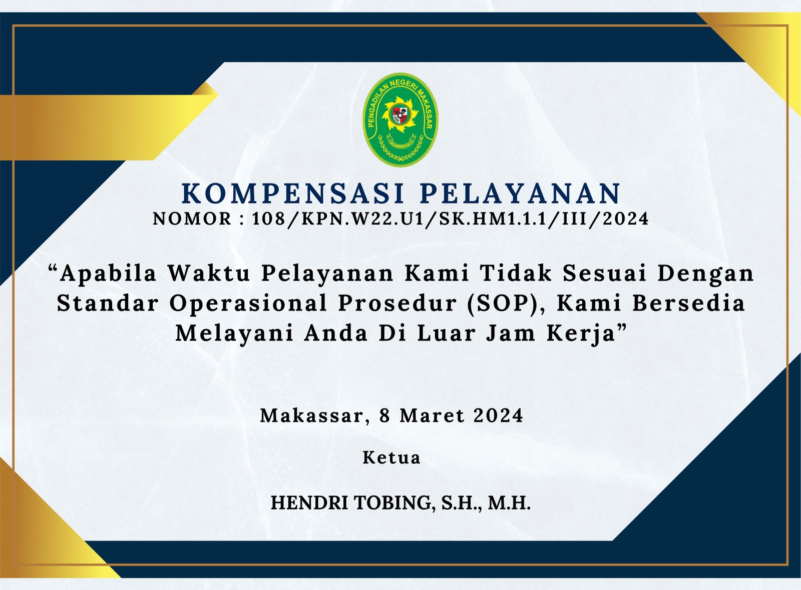 Kompensasi Pelayanan 2024