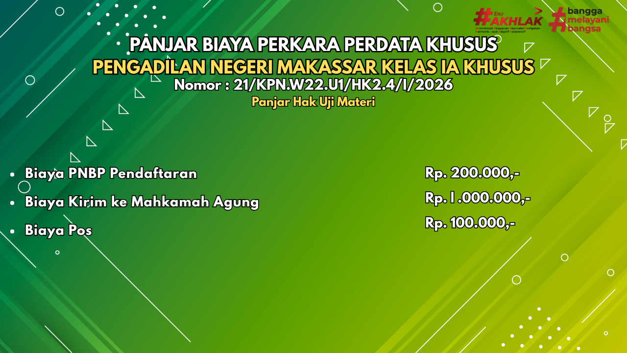 13 Hak Uji Materi