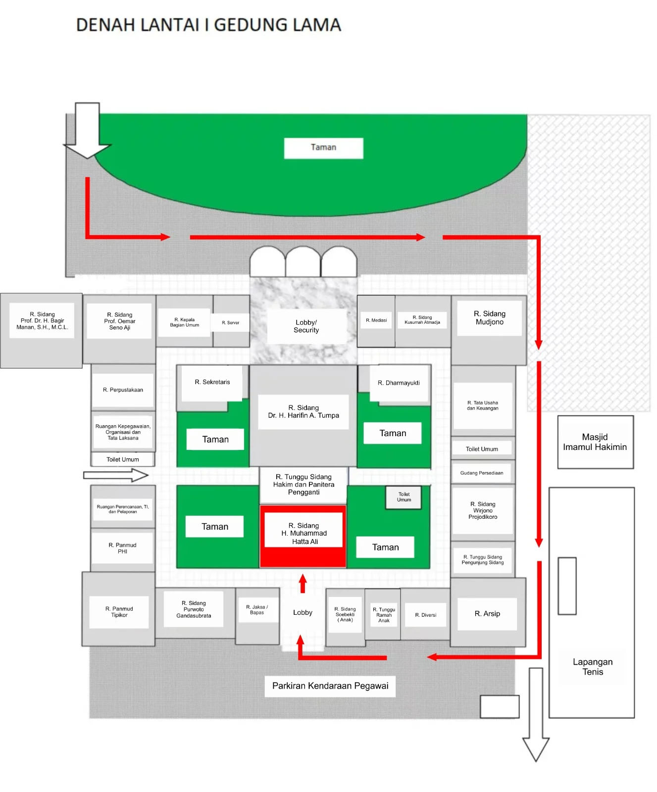 ruang sidang hatta ali